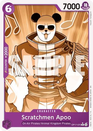 Scratchmen Apoo (Pandaman Art) - OP17-070 - Common