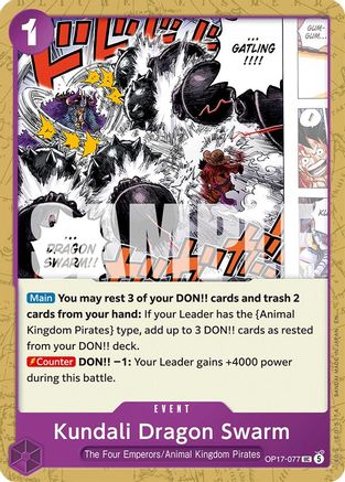 Kundali Dragon Swarm - OP17-077 - Uncommon (Pre-Order)
