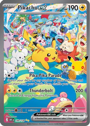 Pikachu ex - 149/128 - Special Illustration Rare - Holofoil