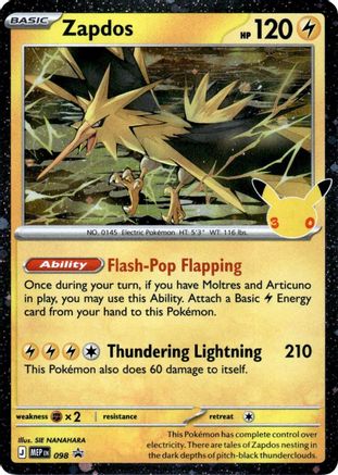 Zapdos - 098 - Promo - Holofoil