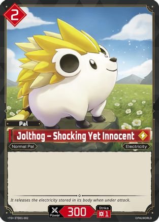 Jolthog - Shocking Yet Innocent -  ETD01-002 - TD