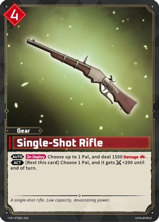 Single-Shot Rifle -  ETD01-010 - TD