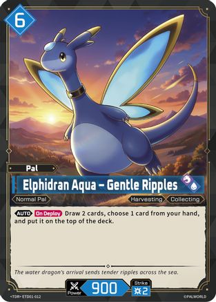 Elphidran Aqua - Gentle Ripples -  ETD01-012 - TDR