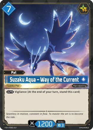 Suzaku Aqua - Way of the Current -  ETD01-017 - TD