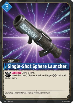 Single-Shot Sphere Launcher -  ETD01-021 - TD