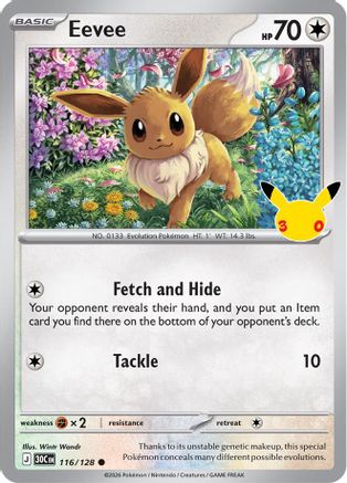 Eevee - 116/128 - Common - Holofoil
