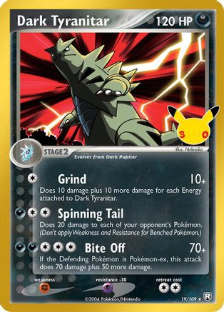 Dark Tyranitar - 019/109 - Classic Collection - Holofoil
