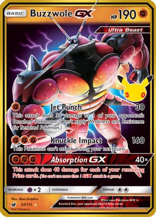 Buzzwole GX - 057/111 - Classic Collection - Holofoil