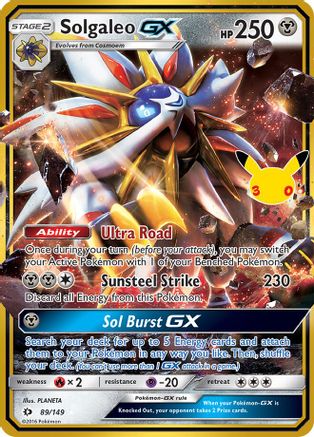 Solgaleo GX - 089/149 - Classic Collection - Holofoil