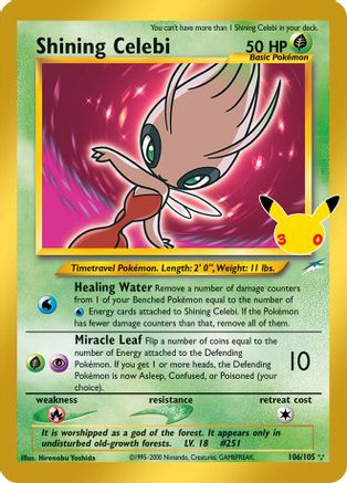Shining Celebi - 106/105 - Classic Collection - Holofoil