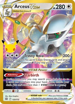 Arceus VSTAR - 123/172 - Classic Collection - Holofoil