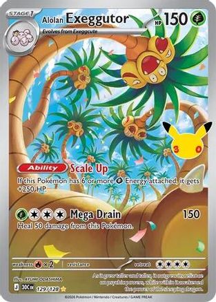 Alolan Exeggutor - 129/128 - Illustration Rare - Holofoil