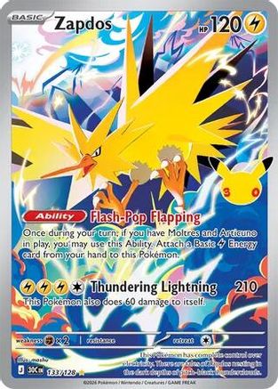Zapdos - 133/128 - Illustration Rare - Holofoil