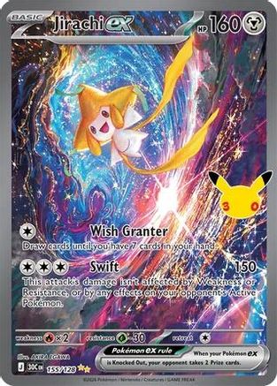 Jirachi ex - 155/128 - Special Illustration Rare - Holofoil