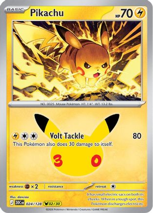 Pikachu - 024/128 - Pikachu Rare - Holofoil