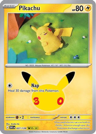 Pikachu - 027/128 - Pikachu Rare - Holofoil