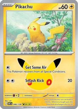Pikachu - 046/128 - Pikachu Rare - Holofoil