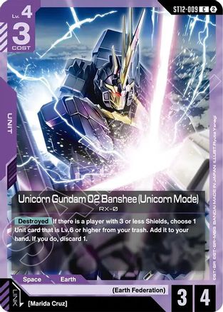 Unicorn Gundam 02 Banshee (Unicorn Mode) - ST12-009 - C