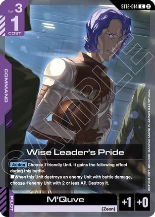 Wise Leader's Pride - ST12-014 - C