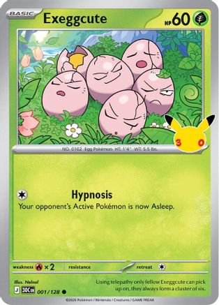 Exeggcute - 001/128 - Common - Holofoil