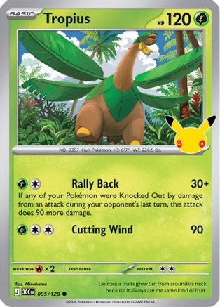 Tropius - 005/128 - Common - Holofoil