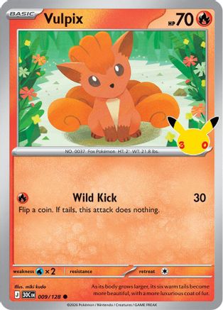 Vulpix - 009/128 - Common - Holofoil