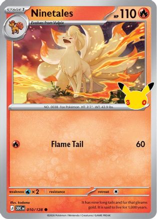 Ninetales - 010/128 - Common - Holofoil
