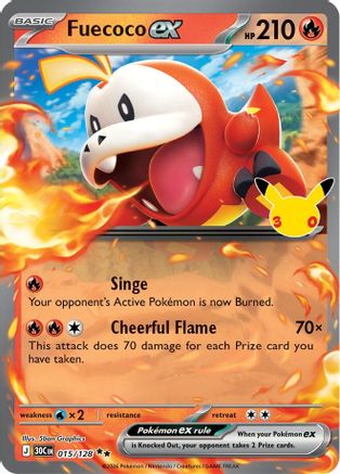 Fuecoco ex - 015/128 - Double Rare - Holofoil