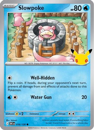 Slowpoke - 016/128 - Common - Holofoil