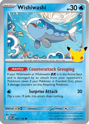 Wishiwashi - 022/128 - Common - Holofoil