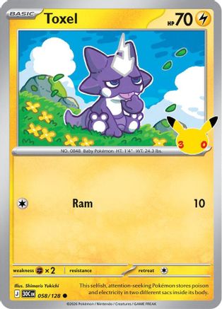 Toxel - 058/128 - Common - Holofoil