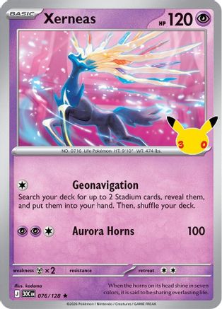 Xerneas - 076/128 - Rare - Holofoil