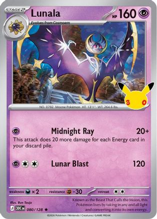 Lunala - 080/128 - Rare - Holofoil