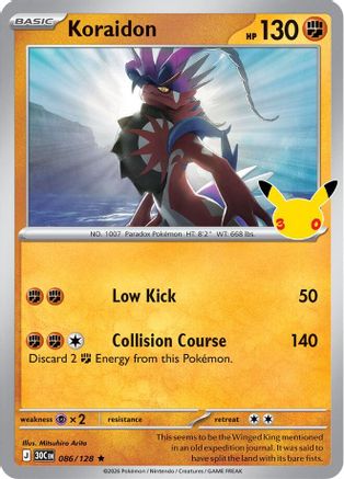 Koraidon - 086/128 - Rare - Holofoil