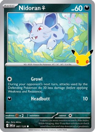 Nidoran F - 087/128 - Common - Holofoil