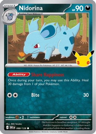 Nidorina - 088/128 - Common - Holofoil