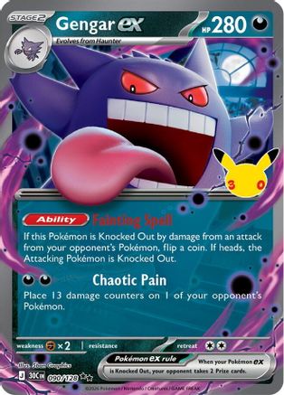 Gengar ex - 090/128 - Double Rare - Holofoil