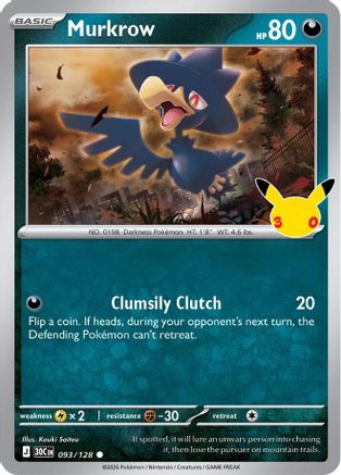 Murkrow - 093/128 - Common - Holofoil