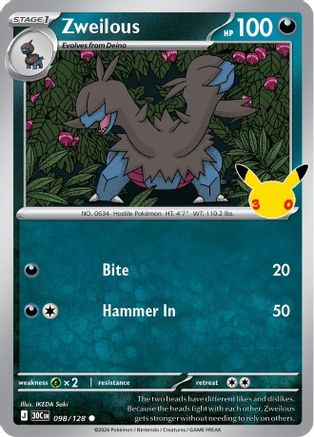 Zweilous - 098/128 - Common - Holofoil