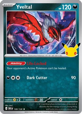 Yveltal - 100/128 - Rare - Holofoil