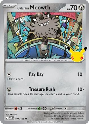 Galarian Meowth - 101/128 - Common - Holofoil