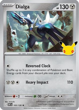 Dialga - 103/128 - Rare - Holofoil