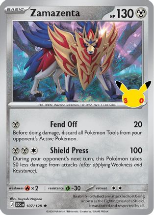 Zamazenta - 107/128 - Rare - Holofoil