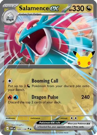 Salamence ex - 109/128 - Double Rare - Holofoil