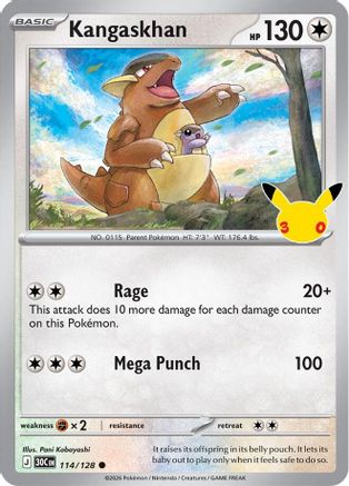 Kangaskhan - 114/128 - Common - Holofoil