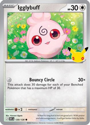 Igglybuff - 120/128 - Common - Holofoil