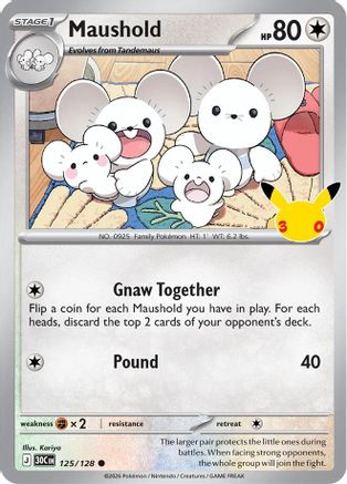 Maushold - 125/128 - Common - Holofoil