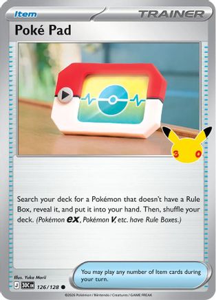 Poke Pad - 126/128 - Common - Holofoil