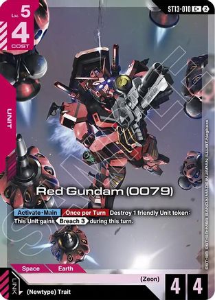 Red Gundam (0079) (C+) - ST13-010 - C+