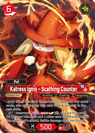 Katress Ignis - Scathing Counter (SR) -  EBP02-002OSR - Over Super Rare